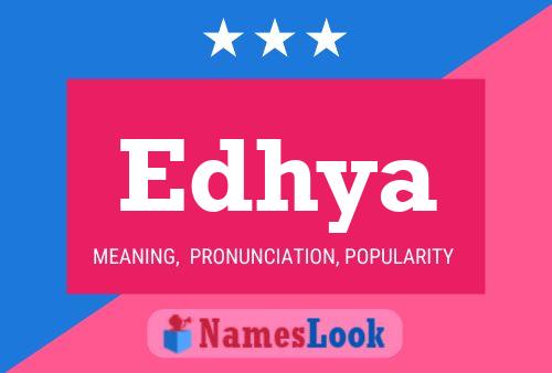 Edhya Name Poster