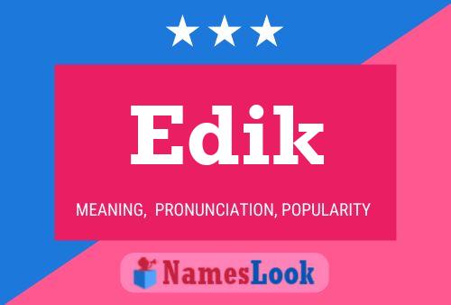 Edik Name Poster