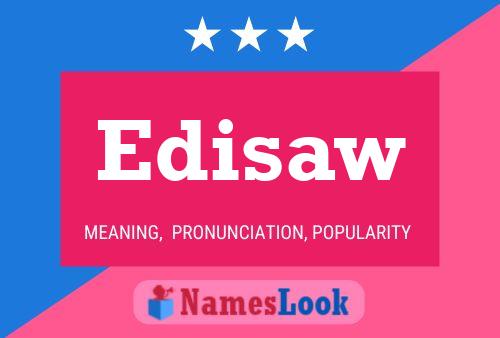 Edisaw Name Poster