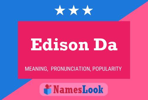 Edison Da Name Poster