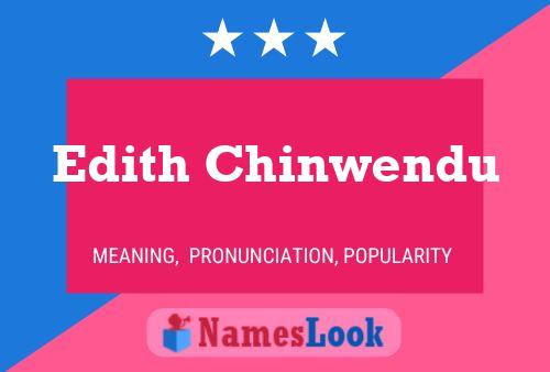 Edith Chinwendu Name Poster