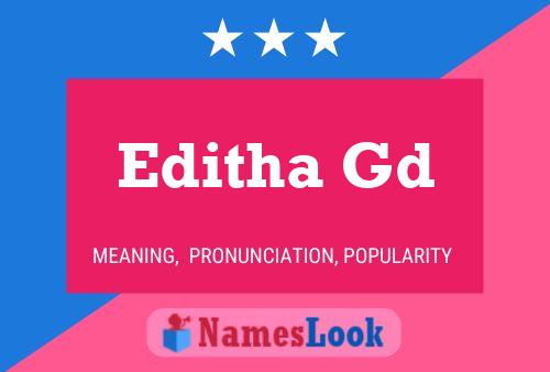 Editha Gd Name Poster