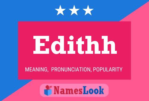 Edithh Name Poster