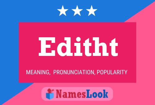 Editht Name Poster