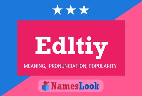 Edltiy Name Poster