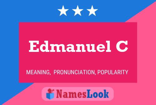 Edmanuel C Name Poster