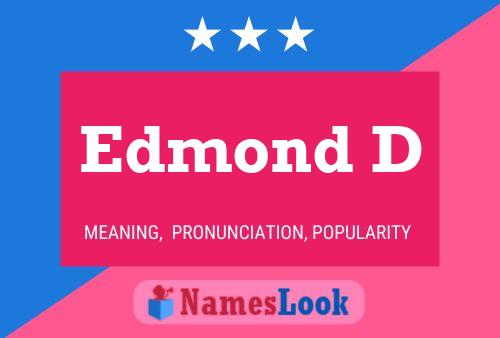 Edmond D Name Poster