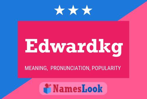 Edwardkg Name Poster