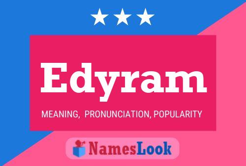 Edyram Name Poster