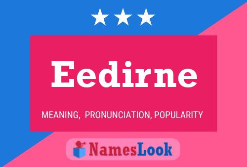 Eedirne Name Poster