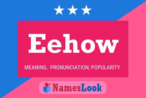 Eehow Name Poster