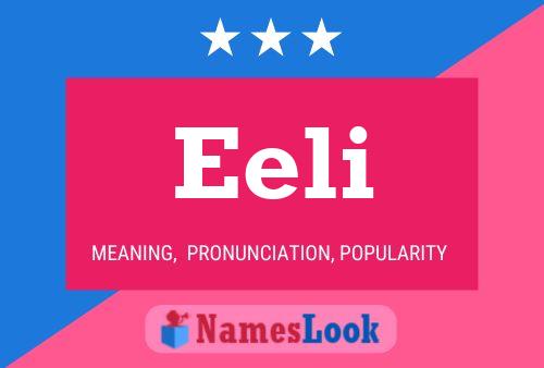 Eeli Name Poster