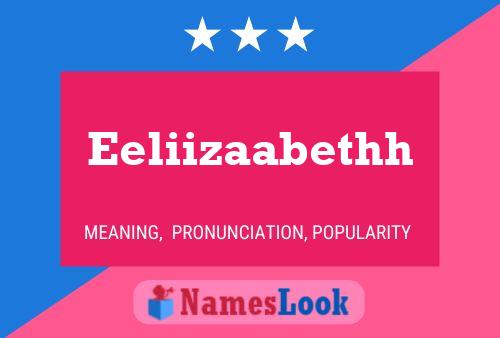 Eeliizaabethh Name Poster