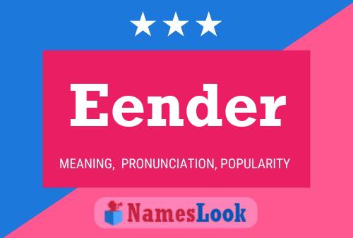 Eender Name Poster