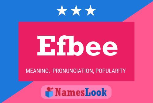 Efbee Name Poster