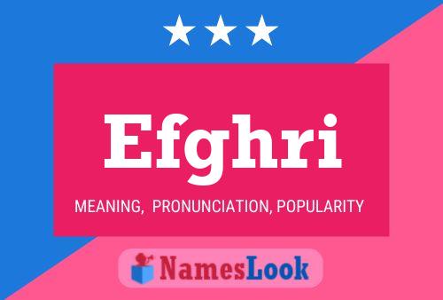 Efghri Name Poster