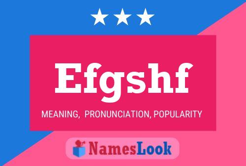 Efgshf Name Poster