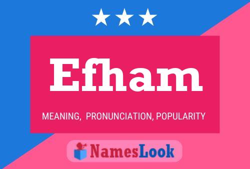 Efham Name Poster