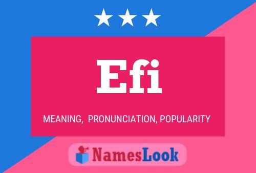 Efi Name Poster