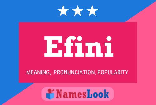 Efini Name Poster