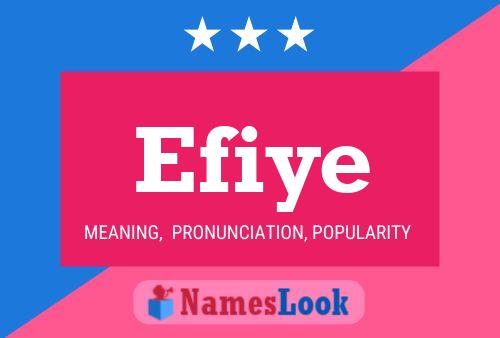 Efiye Name Poster