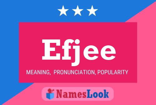 Efjee Name Poster