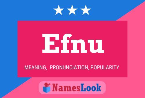 Efnu Name Poster