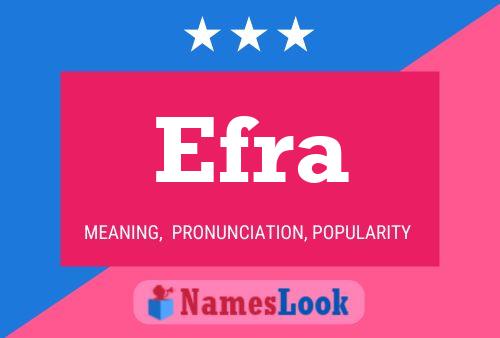 Efra Name Poster