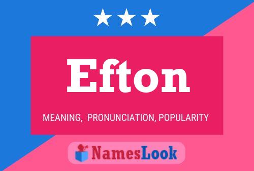 Efton Name Poster