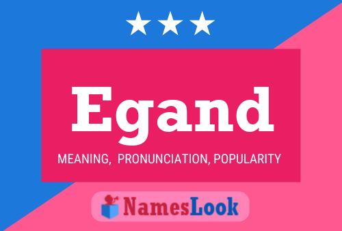 Egand Name Poster