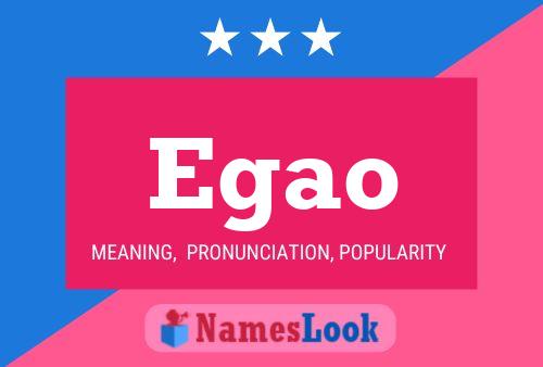 Egao Name Poster