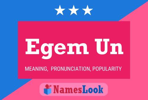 Egem Un Name Poster