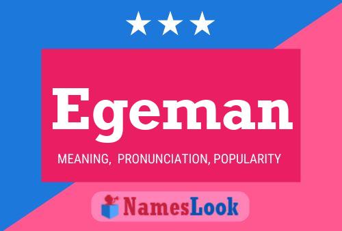 Egeman Name Poster