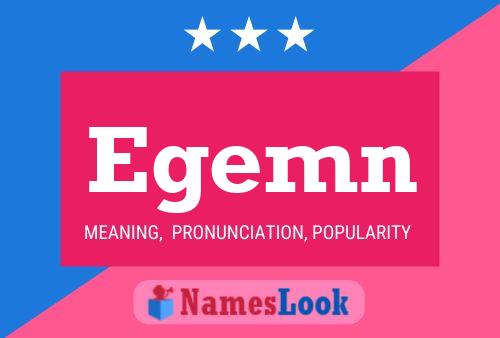 Egemn Name Poster