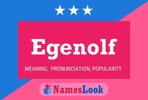 Egenolf Name Poster