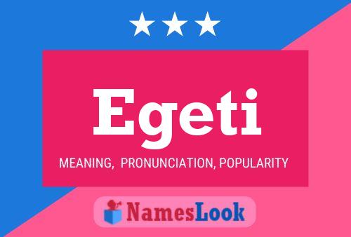 Egeti Name Poster