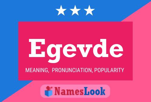 Egevde Name Poster