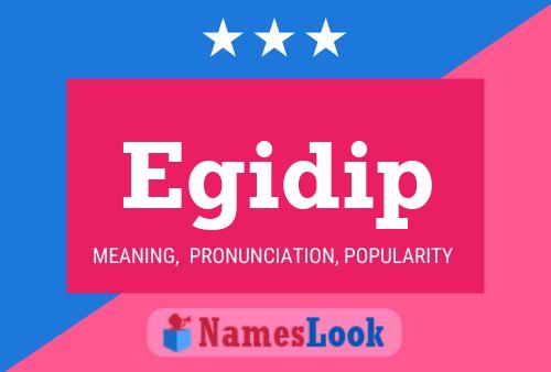 Egidip Name Poster