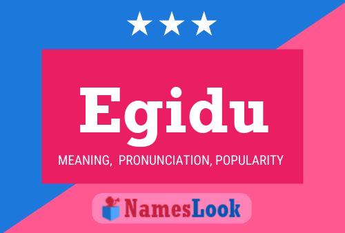 Egidu Name Poster