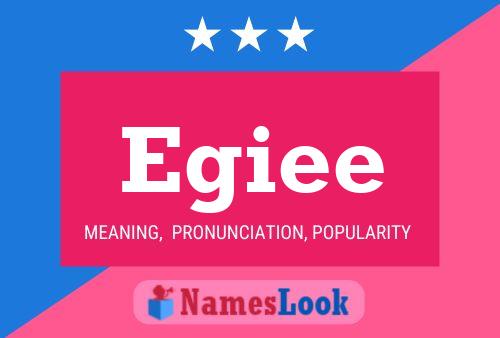 Egiee Name Poster