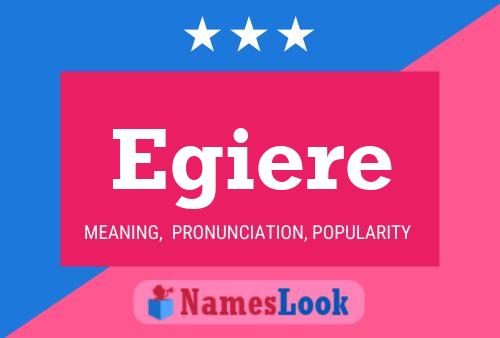 Egiere Name Poster