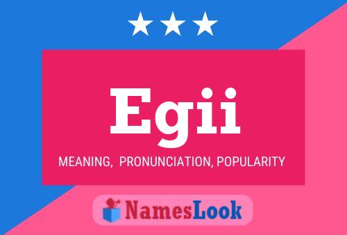 Egii Name Poster