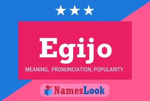 Egijo Name Poster