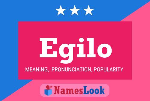 Egilo Name Poster