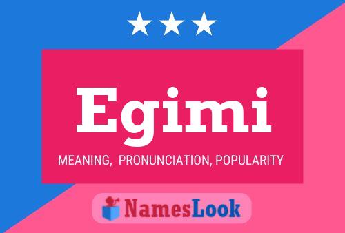 Egimi Name Poster