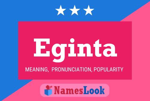 Eginta Name Poster