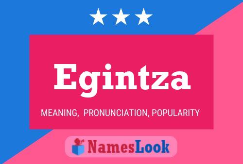 Egintza Name Poster