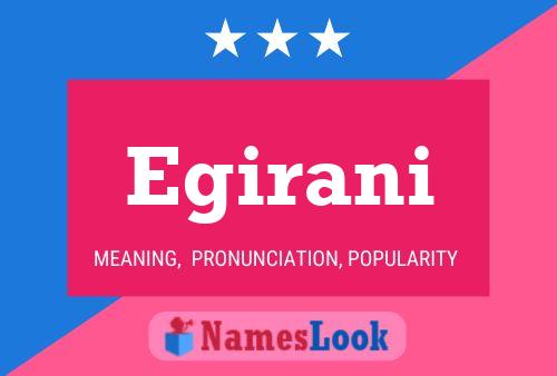 Egirani Name Poster