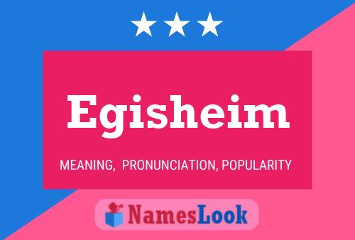 Egisheim Name Poster