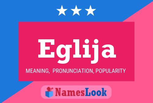 Eglija Name Poster